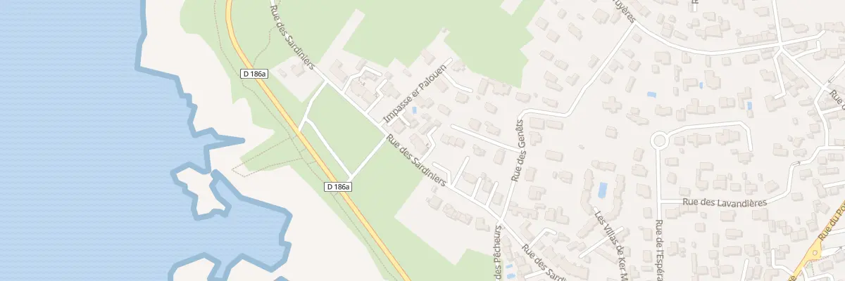 Plan du 46 Rue des Sardiniers à Quiberon