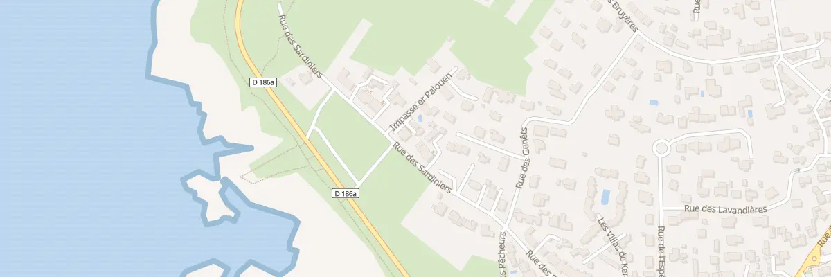 Plan du 50 Rue des Sardiniers à Quiberon
