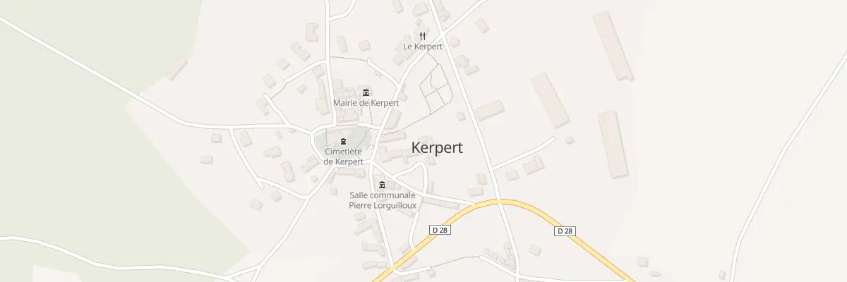 Plan du 19 Au Bourg à Kerpert