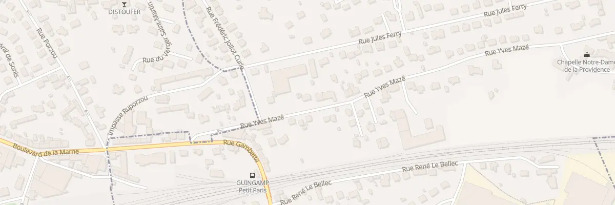Plan du 15 Rue Yves Maze à Ploumagoar