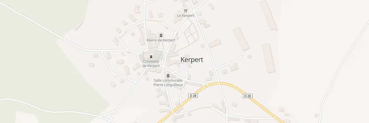 Plan du 20 Au Bourg à Kerpert