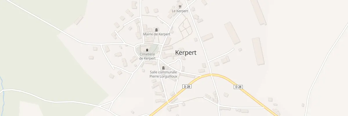 Plan du 21 Au Bourg à Kerpert