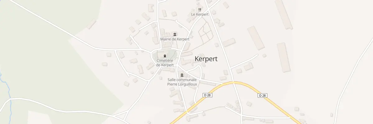 Plan du 45 Au Bourg à Kerpert