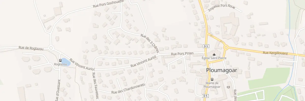 Plan du 2 Rue Vincent Auriol à Ploumagoar
