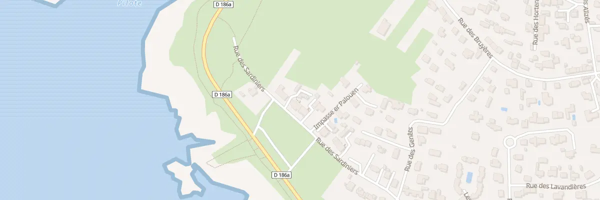 Plan du 54 Rue des Sardiniers à Quiberon
