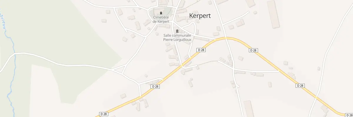 Plan du 13 Au Bourg à Kerpert