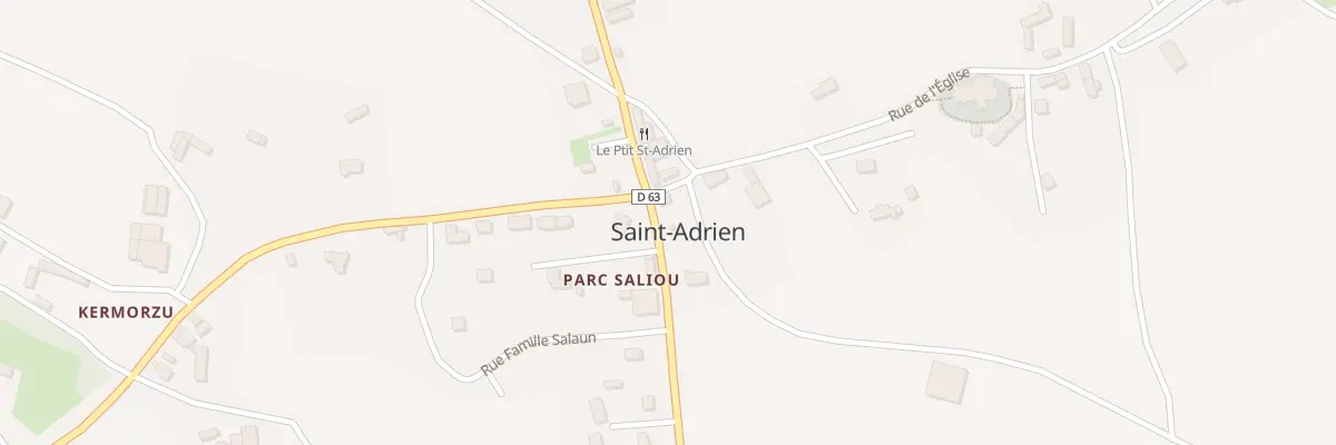 Plan du 4 La Croix à Saint-Adrien