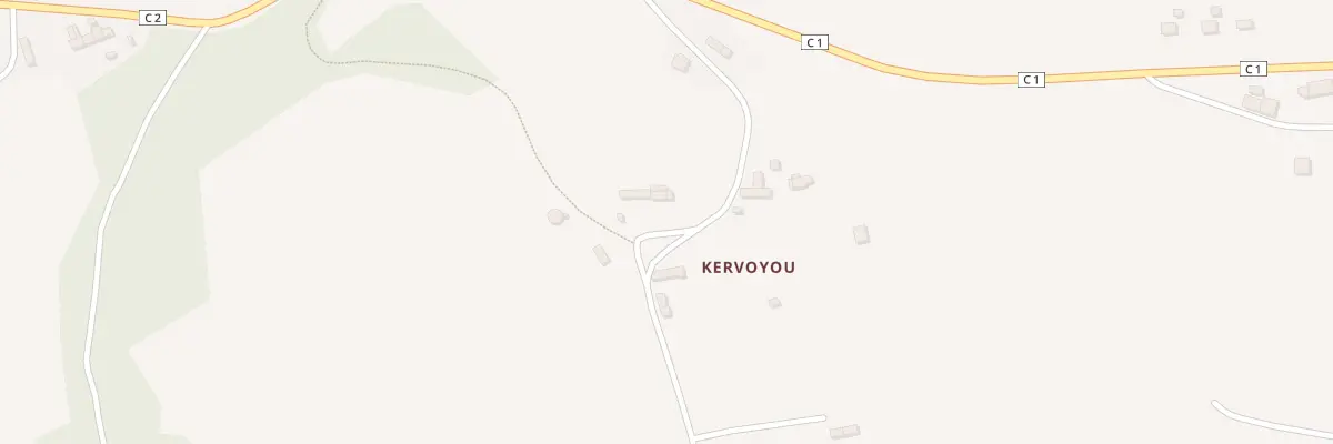 Plan du 4 Kervoyou à Quemper-Guézennec