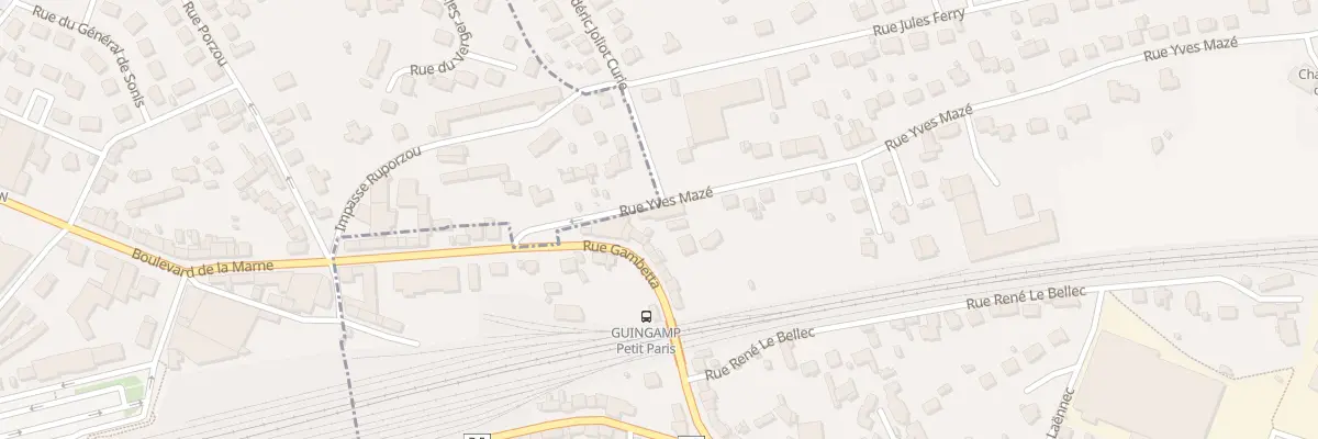 Plan du 6 Rue Yves Maze à Ploumagoar