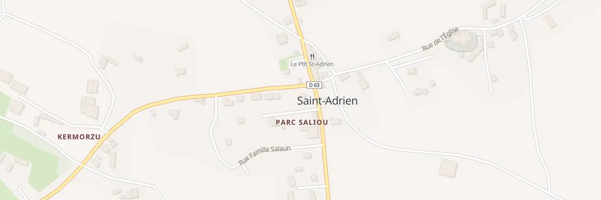 Plan du 1 La Croix à Saint-Adrien