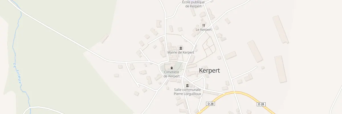 Plan du 39 Au Bourg à Kerpert