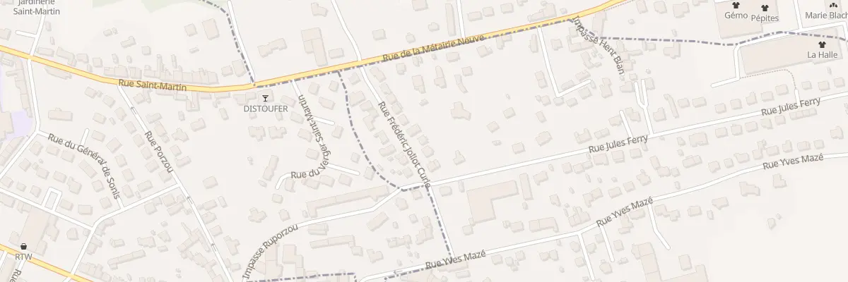Plan du 8 Rue Joliot-curie à Ploumagoar