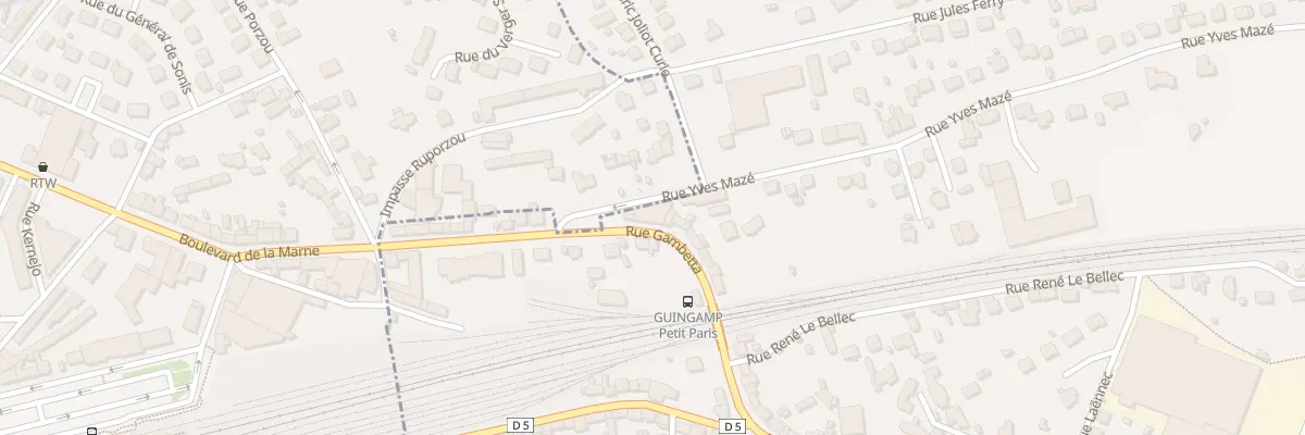 Plan du 4 Rue Yves Maze à Ploumagoar