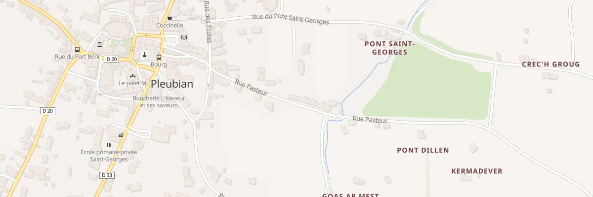 Plan du 25 Rue Pasteur à Pleubian