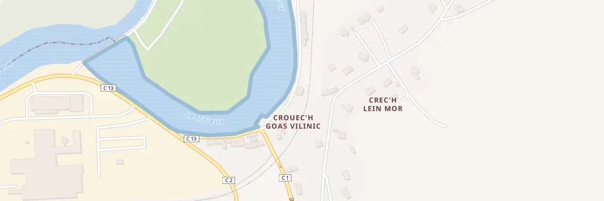 Plan du 17 Goas Vilinic à Quemper-Guézennec