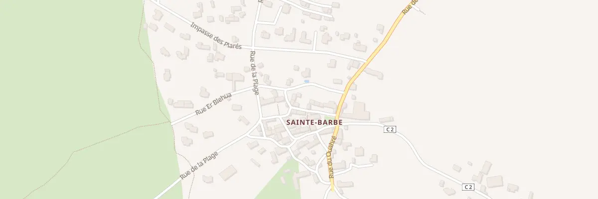 Plan du 9 Rue de la Fontaine Ste Barbe à Plouharnel