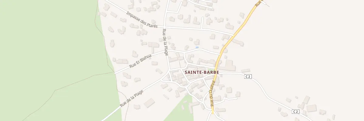 Plan du 10 Rue de la Fontaine Ste Barbe à Plouharnel