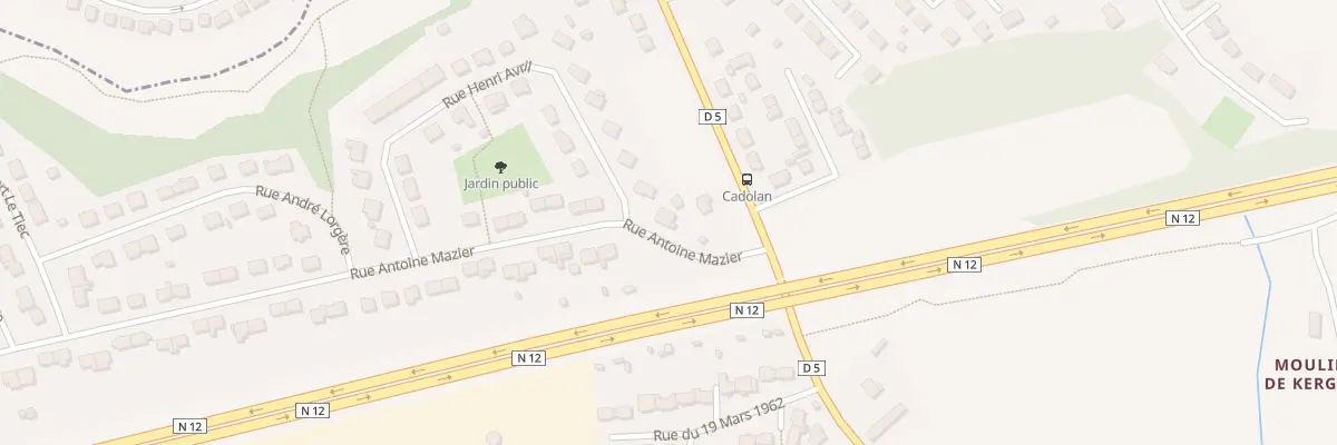 Plan du 2 Rue Henri Avril à Ploumagoar