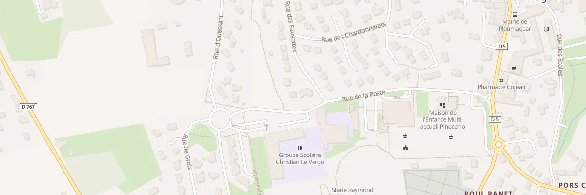 Plan du 14 Rue des Fauvettes à Ploumagoar