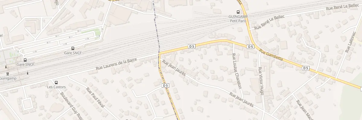 Plan du 5 Rue Jean Jaurès à Ploumagoar