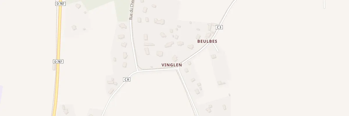 Plan du 4 Ar Vinglen à Pabu