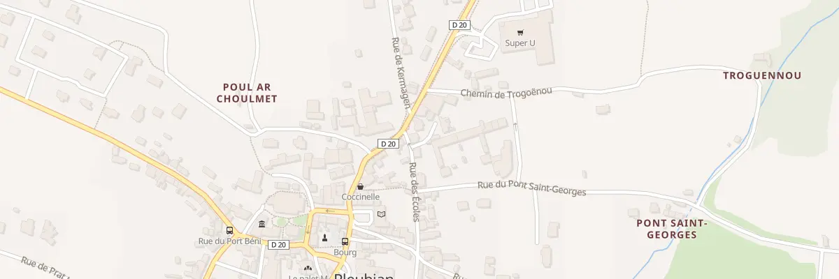 Plan du 20 Rue des Écoles à Pleubian