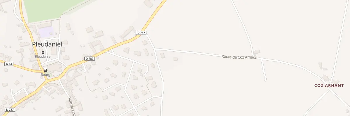 Plan du 6 Rte de Coz Arhant à Pleudaniel