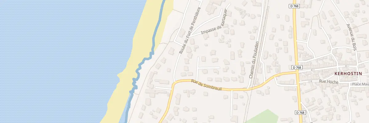 Plan du 4 Rte du Fort de Penthièvre à Saint-Pierre-Quiberon