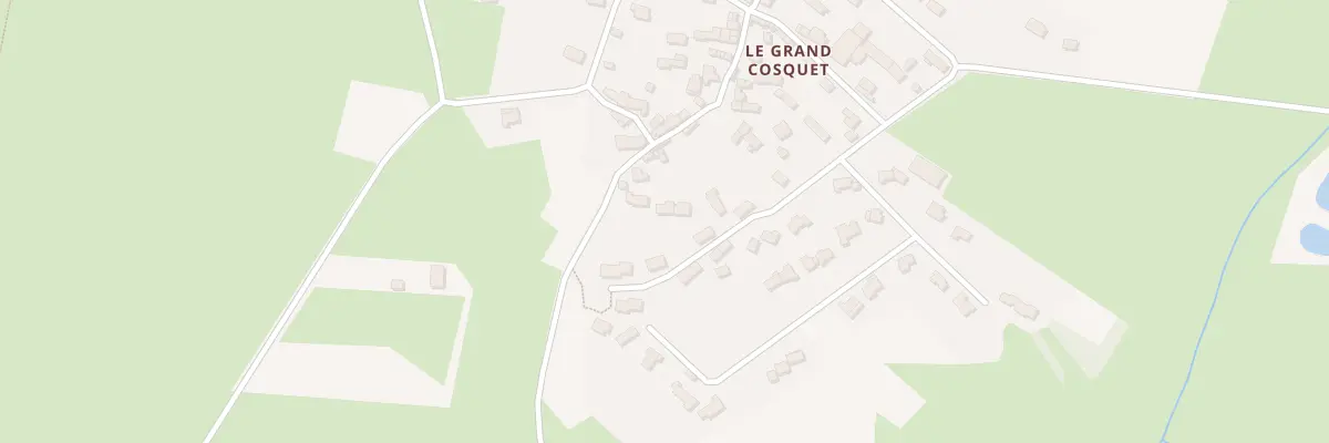 Plan du Grand Cosquet à Locmaria