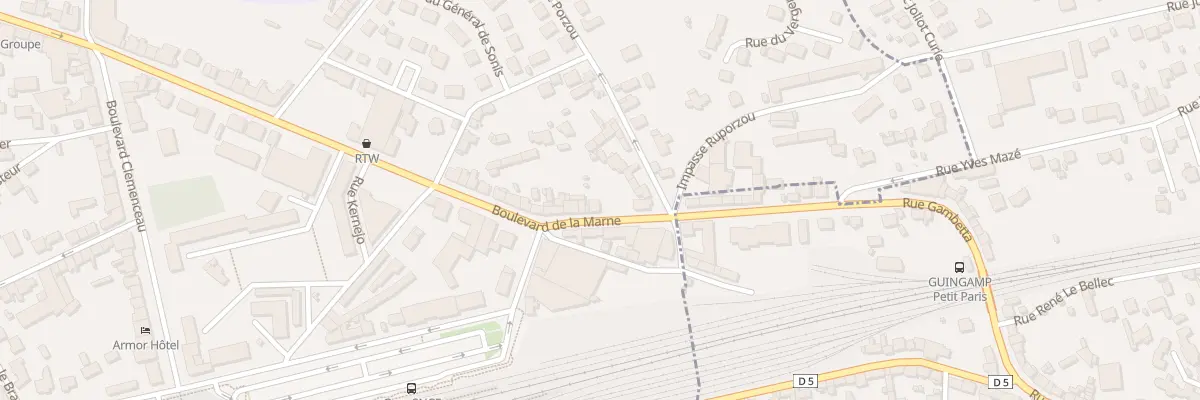 Plan du 53 Bd de la Marne à Guingamp