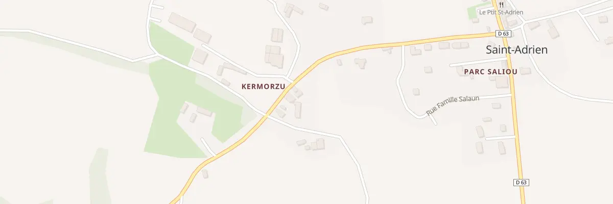 Plan du 5 Kermorzu à Saint-Adrien