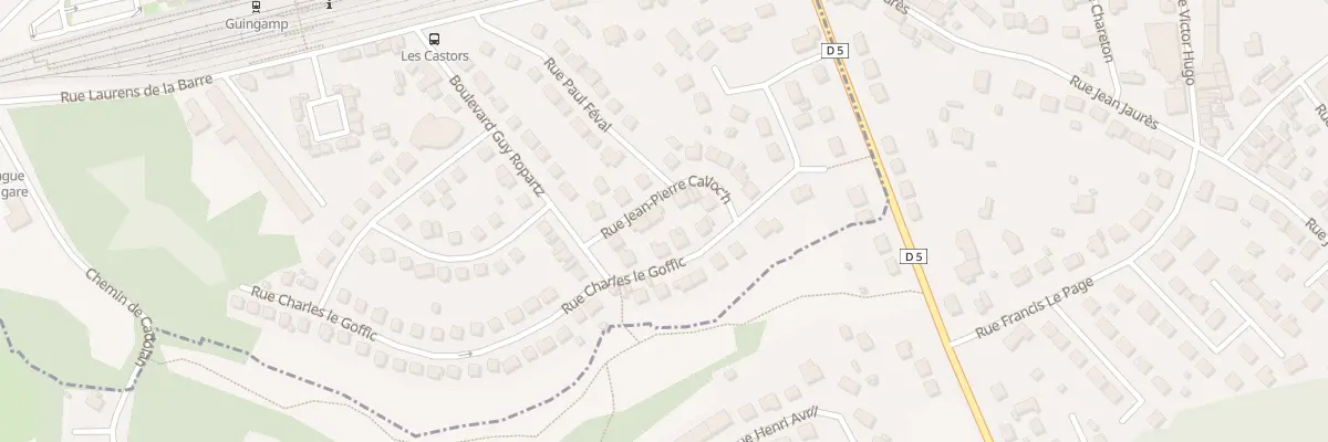 Plan du 4 Rue Jean-Pierre Calloch à Guingamp