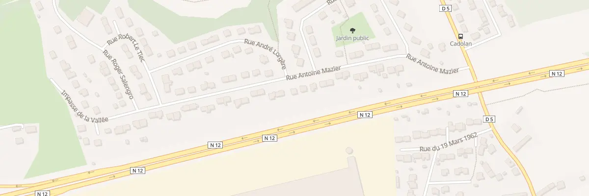 Plan du 25 Rue Antoine Mazier à Ploumagoar