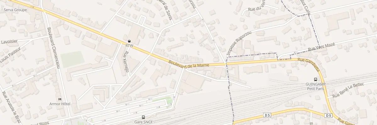 Plan du 49 Bd de la Marne à Guingamp