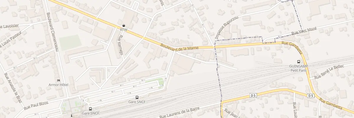 Plan du 6 Rue Saint-Julien à Guingamp