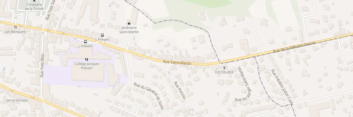 Plan du 21 Rue Saint-Martin à Guingamp