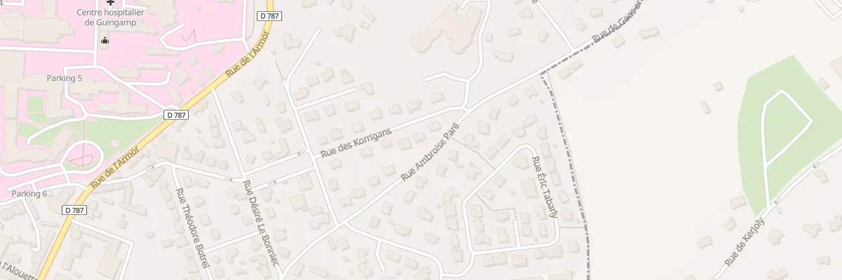 Plan du 11 Rue Ambroise Paré à Pabu