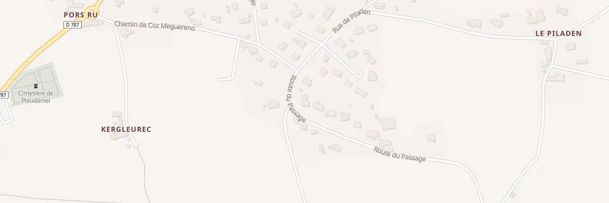 Plan du 3 Rte du Passage à Pleudaniel