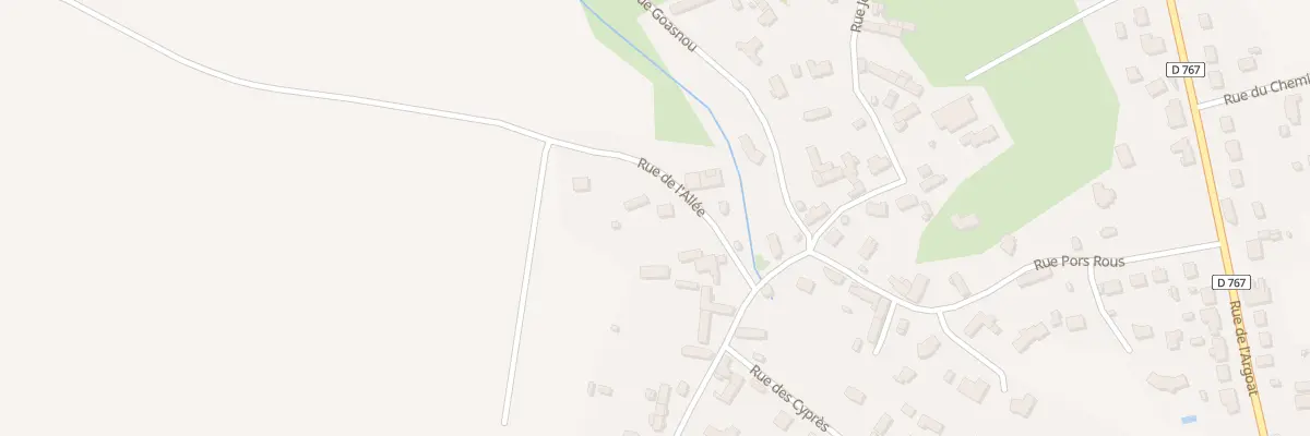 Plan du 3 Rue de l’Allée à Ploumagoar