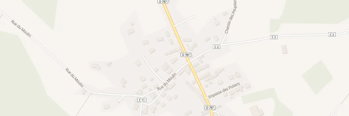 Plan du 2 Rue du Moulin à Pabu