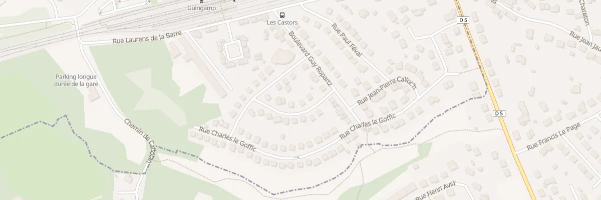 Plan du 4 Rue Théodore BOTREL à Guingamp