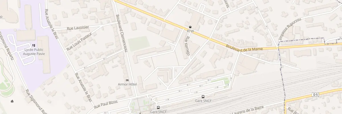 Plan du 1 Rue de Kernejo à Guingamp