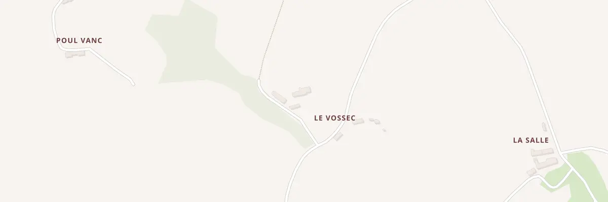 Plan du 2 Le Vossec à Pleudaniel