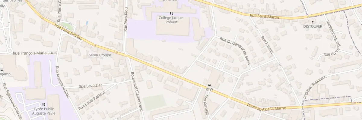 Plan du 21 Bd de la Marne à Guingamp