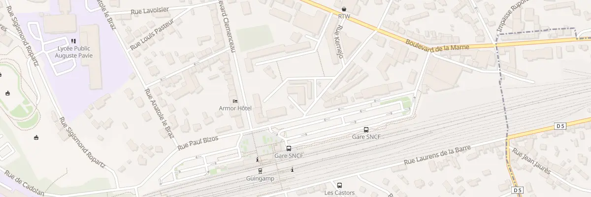 Plan du 10 Rue Thielmans à Guingamp