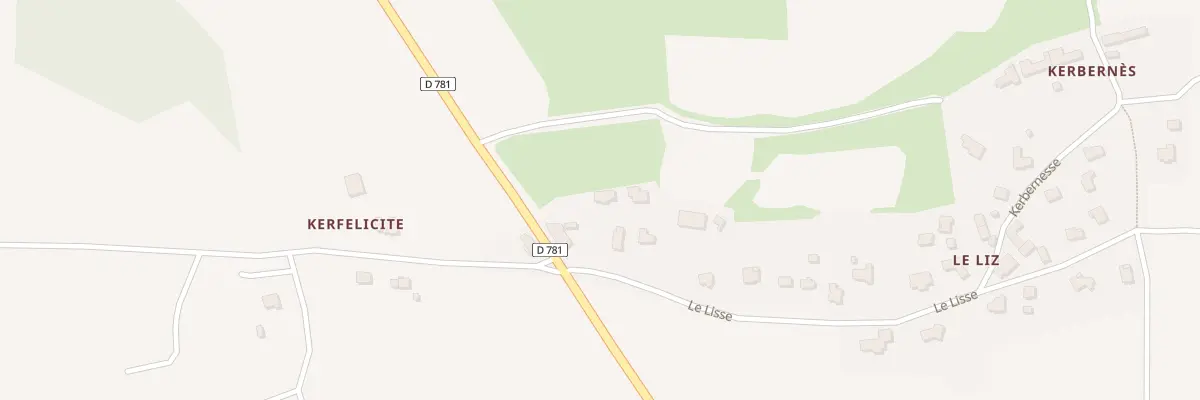 Plan du 5834 Kerfelicité à Erdeven