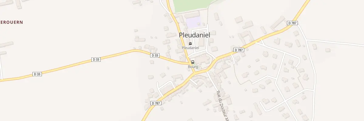 Plan du 2 Rte de Pouldouran à Pleudaniel