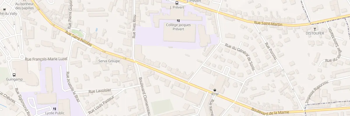 Plan du 15 Bd de la Marne à Guingamp
