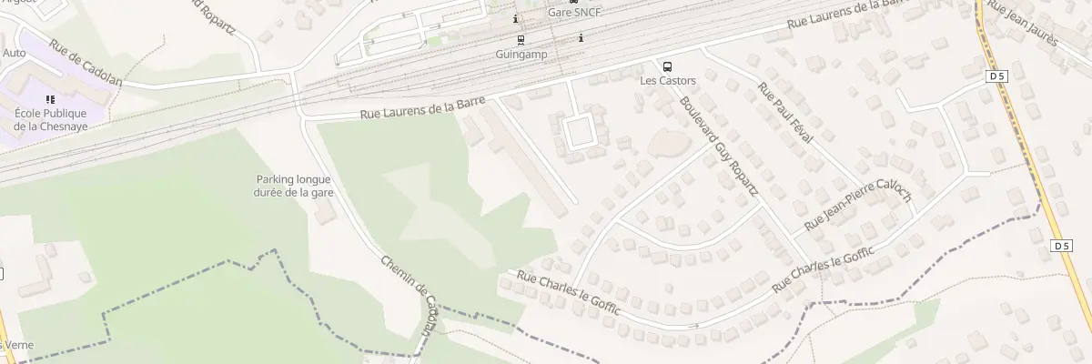 Plan du 4F Rue Laurens de la Barre à Guingamp