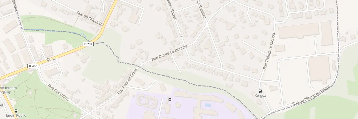 Plan du 12 Rue Désiré Le Bonniec à Pabu